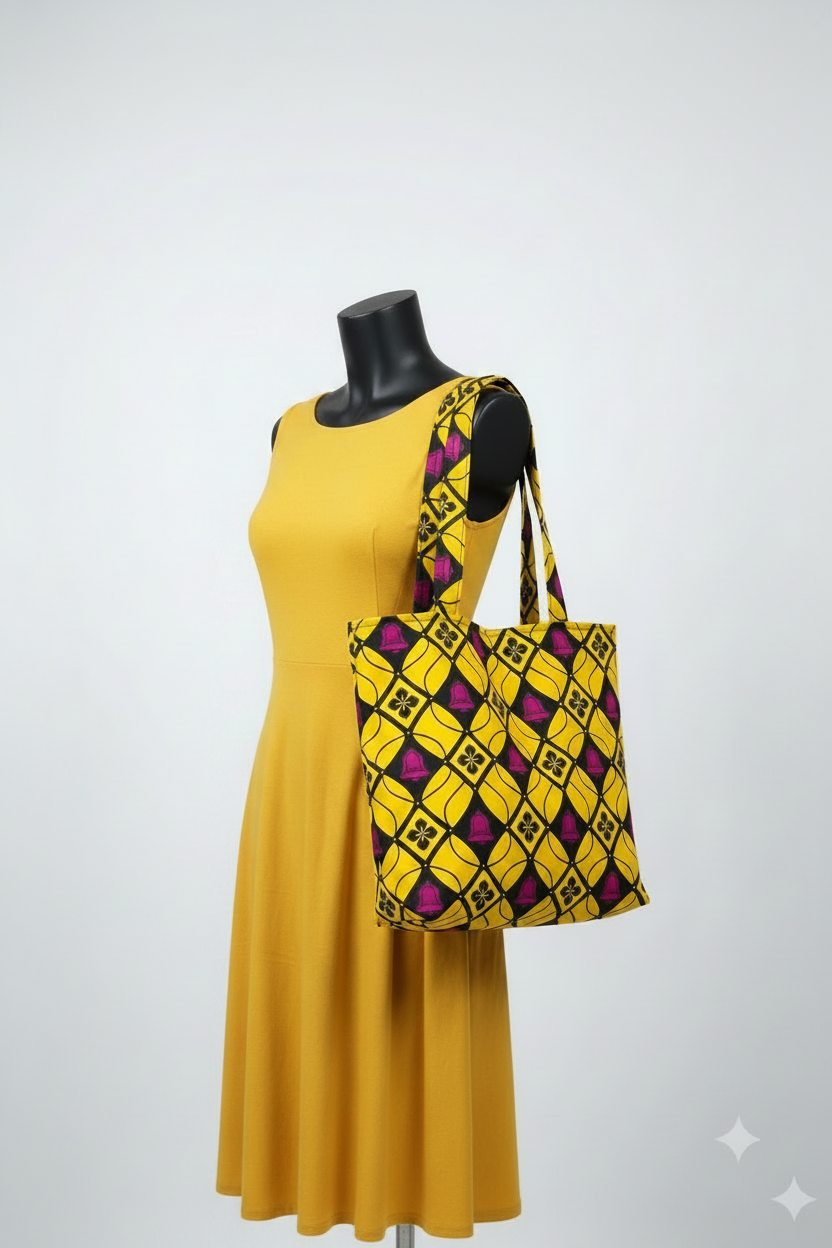TOTE BAG TECIDO TRADICIONAL AFRICANO
