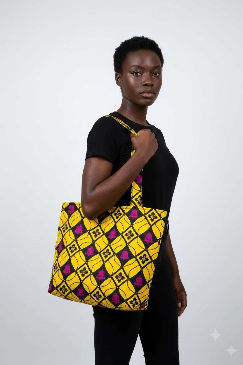 TOTE BAG TECIDO TRADICIONAL AFRICANO