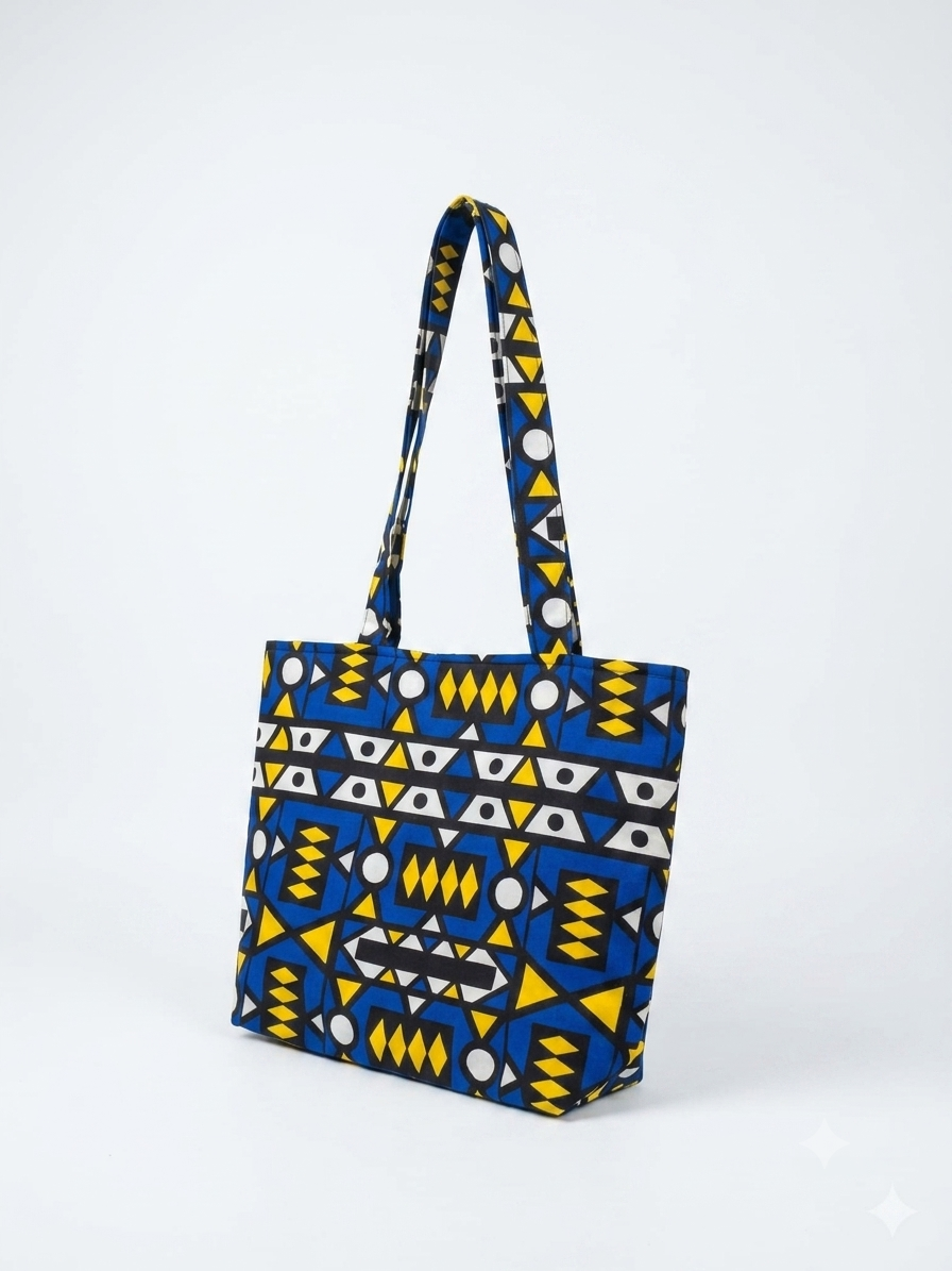 Bolsa Tote Estampa Geométrica – Estilo e Versatilidade