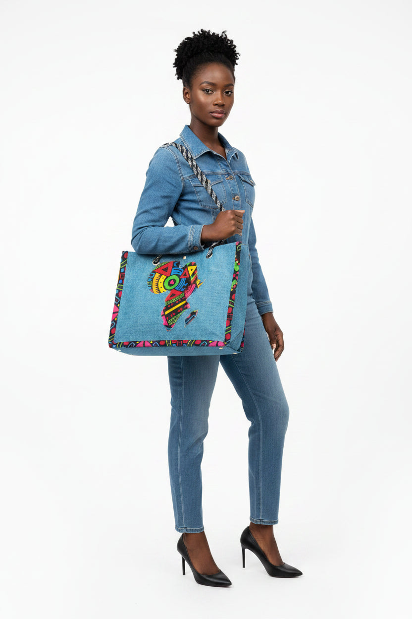 BOLSA TOTE JEANS