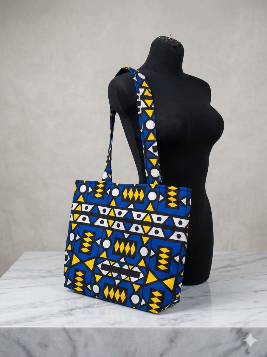 Bolsa Tote Estampa Geométrica – Estilo e Versatilidade