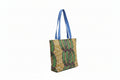 BOLSA TOTE DUPLA FACE ARTESANAL – ESTAMPA ÉTNICA VERDE & GATO FASHION