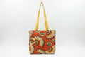 BOLSA TOTE DUPLA FACE ARTESANAL – ESTAMPA ÉTNICA AFRICANA & GATO FASHIONISTA